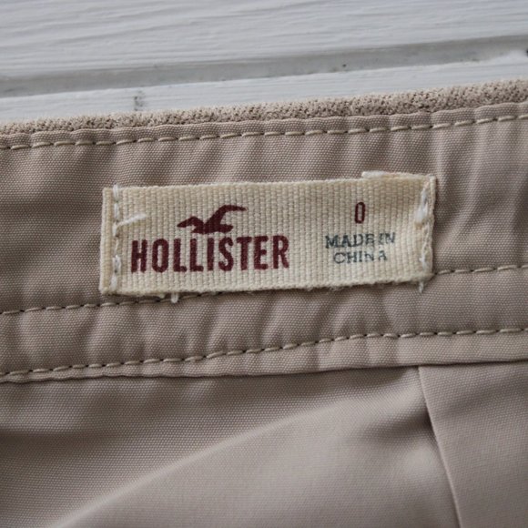 Tan Suede Mini Skirt with Laser Cut Lace Hem - Picture 7 of 7